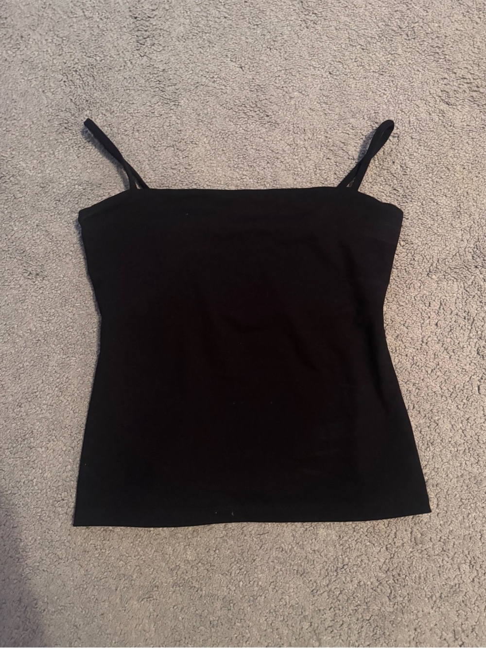 Susana Monaco Black Thin Strap Tank Top